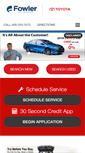 Mobile Screenshot of fowlertoyota.com